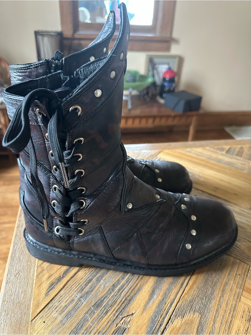 Verillas MEN'S BRAMBLEWOOD LOW BOOTS - GIANTSBLOOD BURGUNDY WITH CLASSIC BLACK